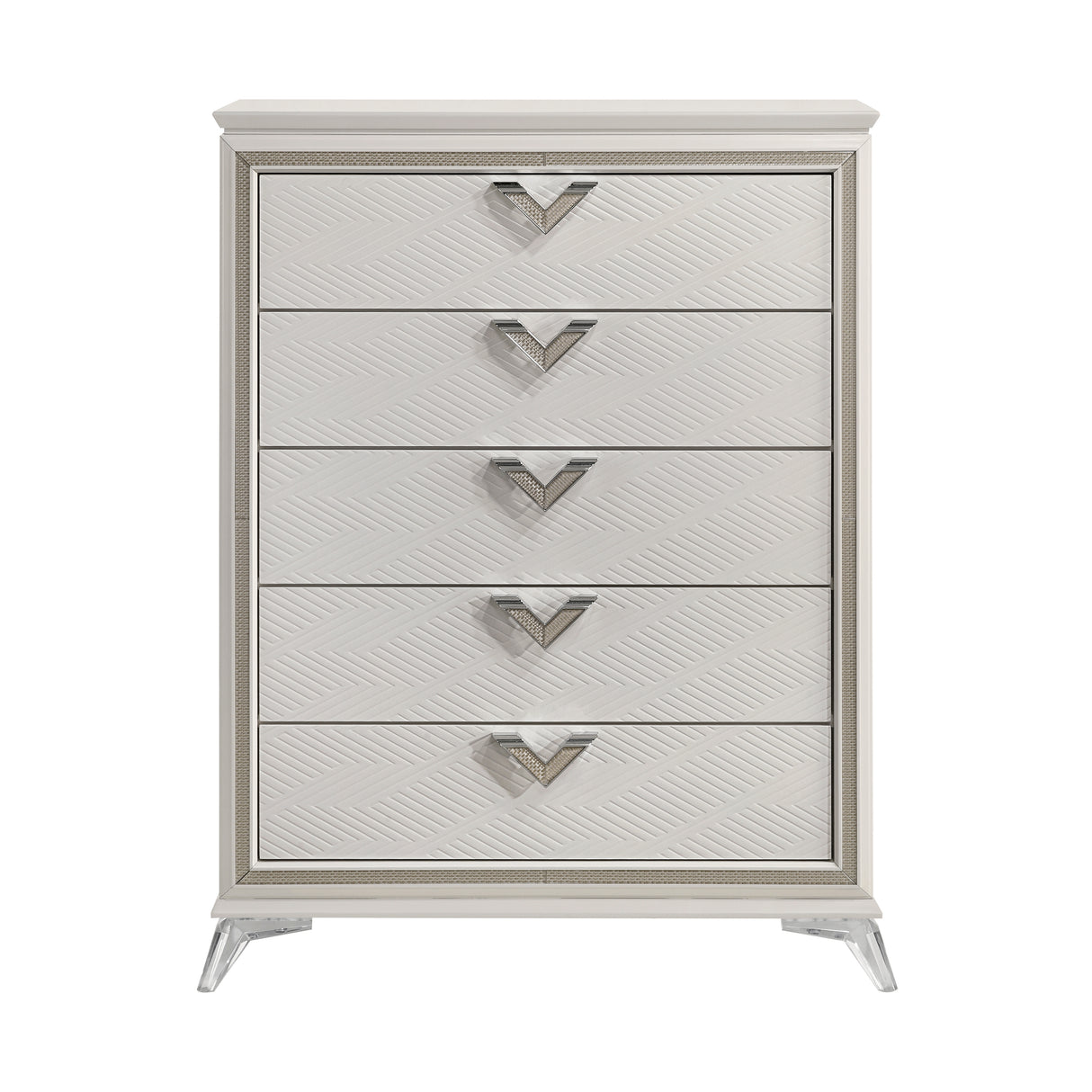 Audra White Chest from Homelegance - Luna Furniture