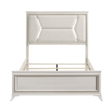 Audra White King Panel Bed from Homelegance - Luna Furniture