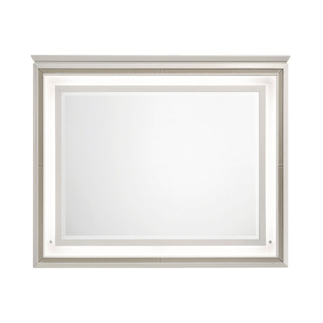 Audra White Mirror (Mirror Only) from Homelegance - Luna Furniture