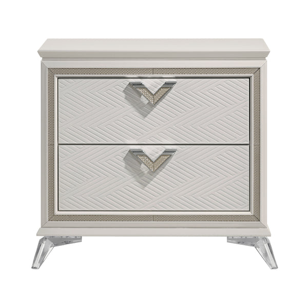 Audra White Nightstand