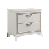 Audra White Nightstand from Homelegance - Luna Furniture