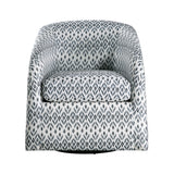 Augustine Blue/White Swivel Chair from Homelegance - Luna Furniture