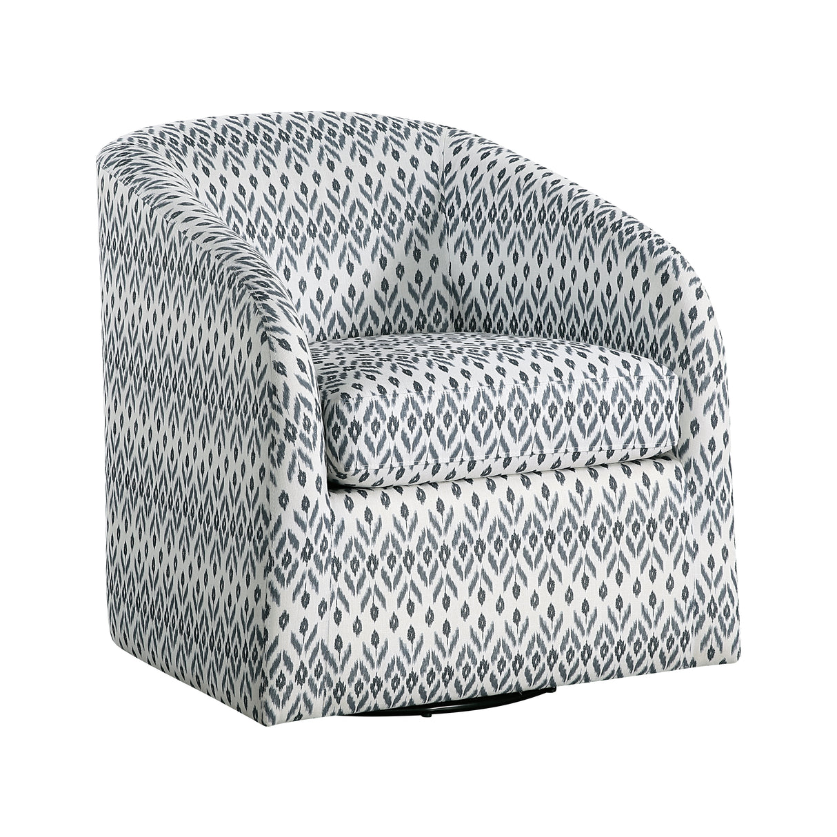 Augustine Blue/White Swivel Chair from Homelegance - Luna Furniture