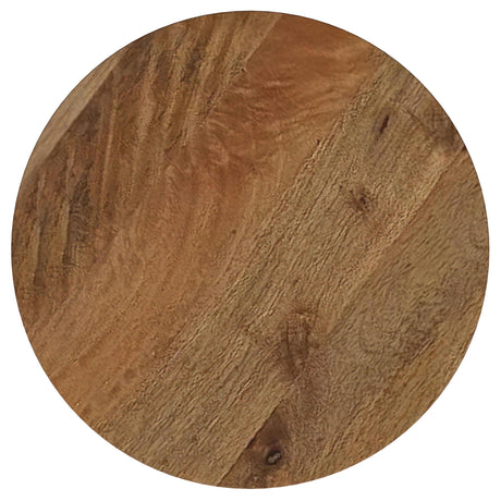 Aureo Wild Honey Round Solid Wood Accent Side Table from Coaster - Luna Furniture