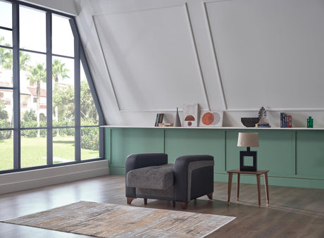 Austin Beatto Anthracite Armchair from Bellona - Luna Furniture