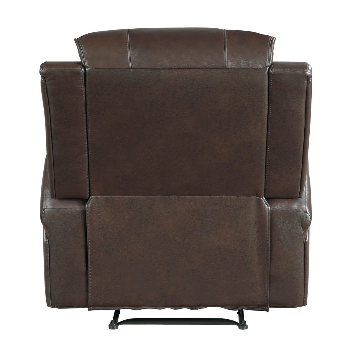 Austin Brown Genuine Leather Reclining Living Room Set from Homelegance - Luna Furniture