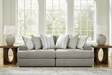 Avaliyah Ash 2-Piece Sectional with Ottoman from Ashley Furniture - Luna Furniture