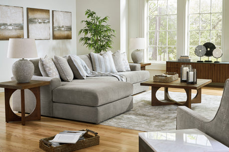 Avaliyah Ash 3-Piece LAF Chaise Sectional from Ashley Furniture - Luna Furniture
