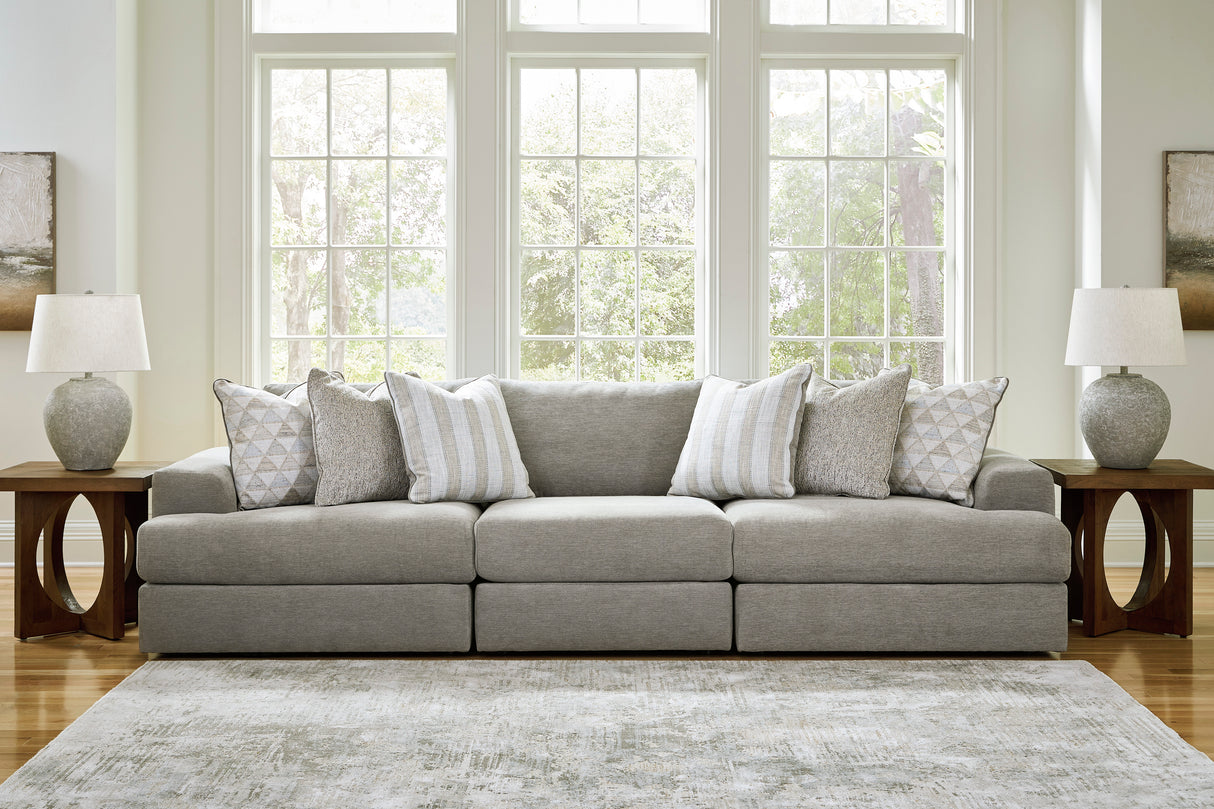 Avaliyah Ash 3-Piece Sectional Sofa from Ashley - Luna Furniture