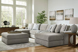 Avaliyah Ash 4-Piece Double Chaise Sectional from Ashley - Luna Furniture