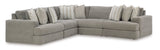 Avaliyah Ash 5-Piece Sectional from Ashley - Luna Furniture