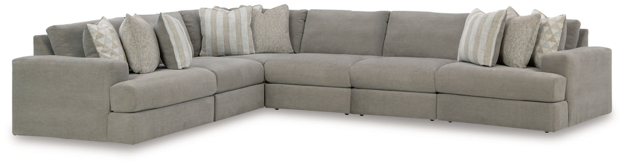 Avaliyah Ash 6-Piece Sectional from Ashley - Luna Furniture