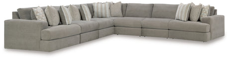 Avaliyah Ash 7-Piece Sectional from Ashley - Luna Furniture