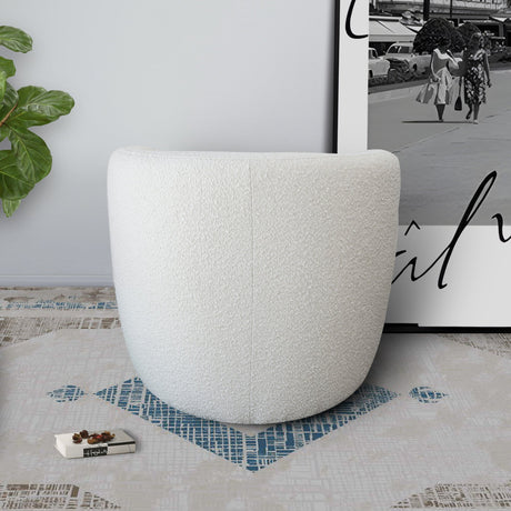 Avalon White Boucle Lounge Chair from Midinmod - Luna Furniture