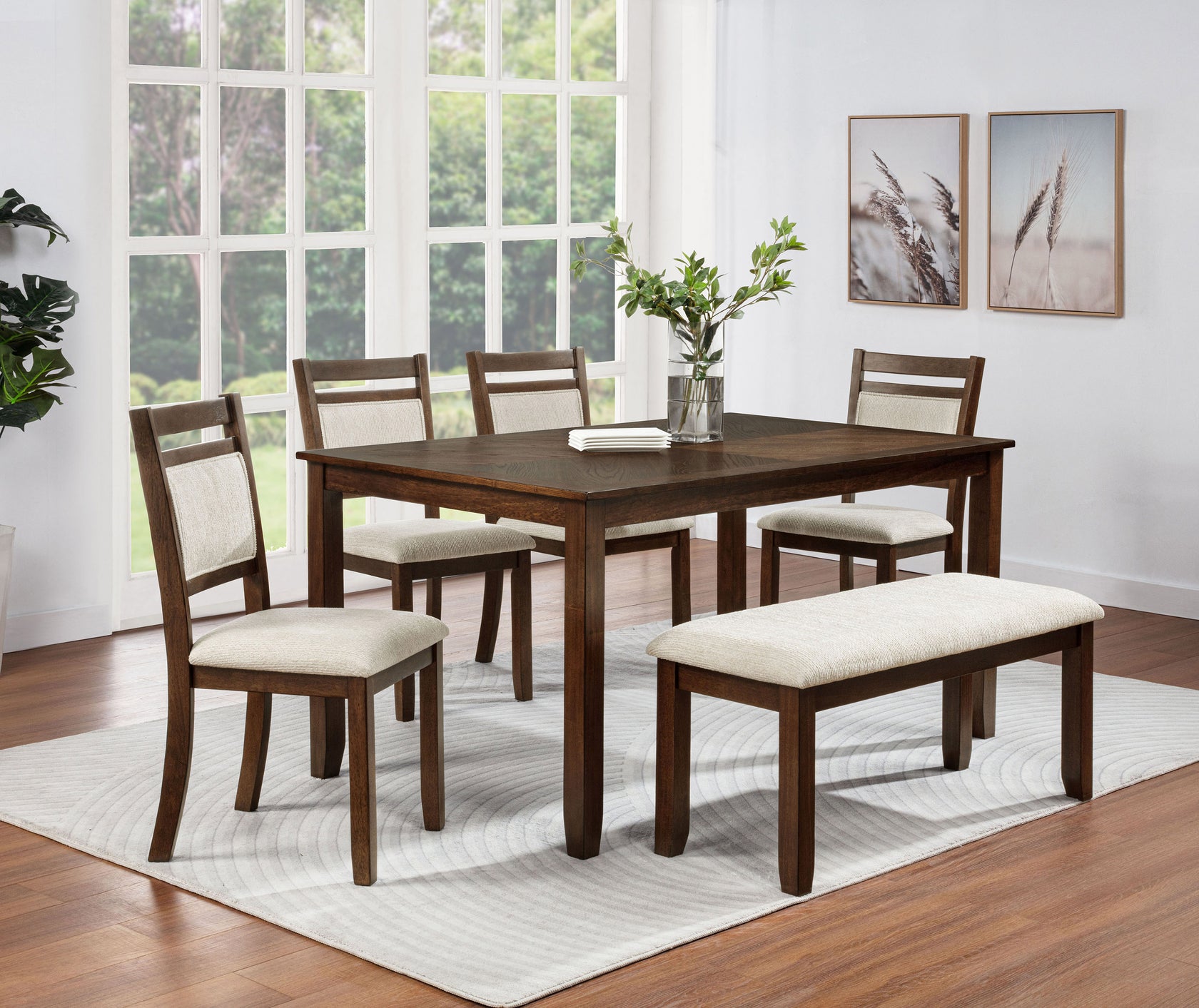 Avasa Upholstered Dining Bench from Crown Mark - Luna Furniture