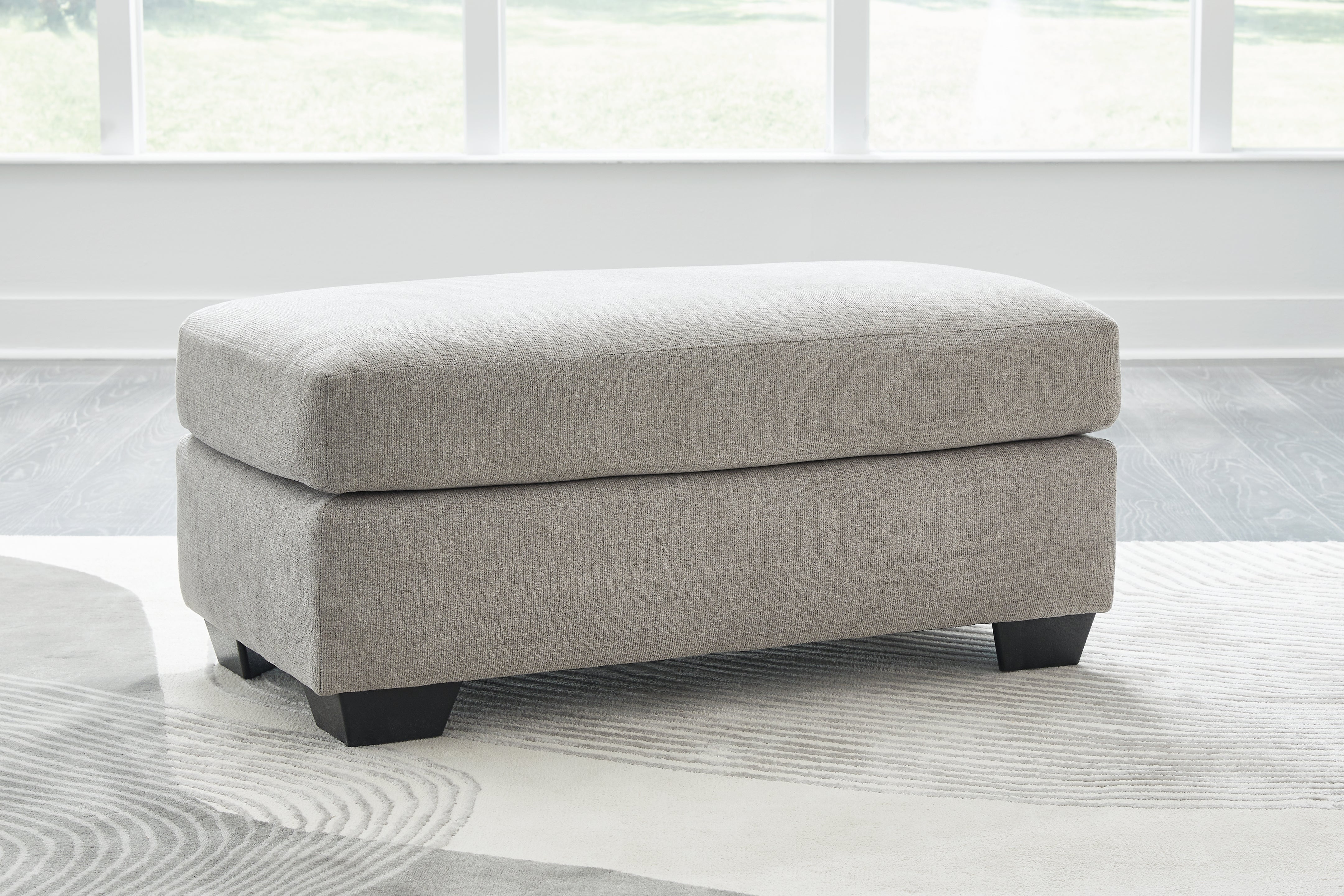 Avenal Park Flannel Ottoman - Luna Furniture