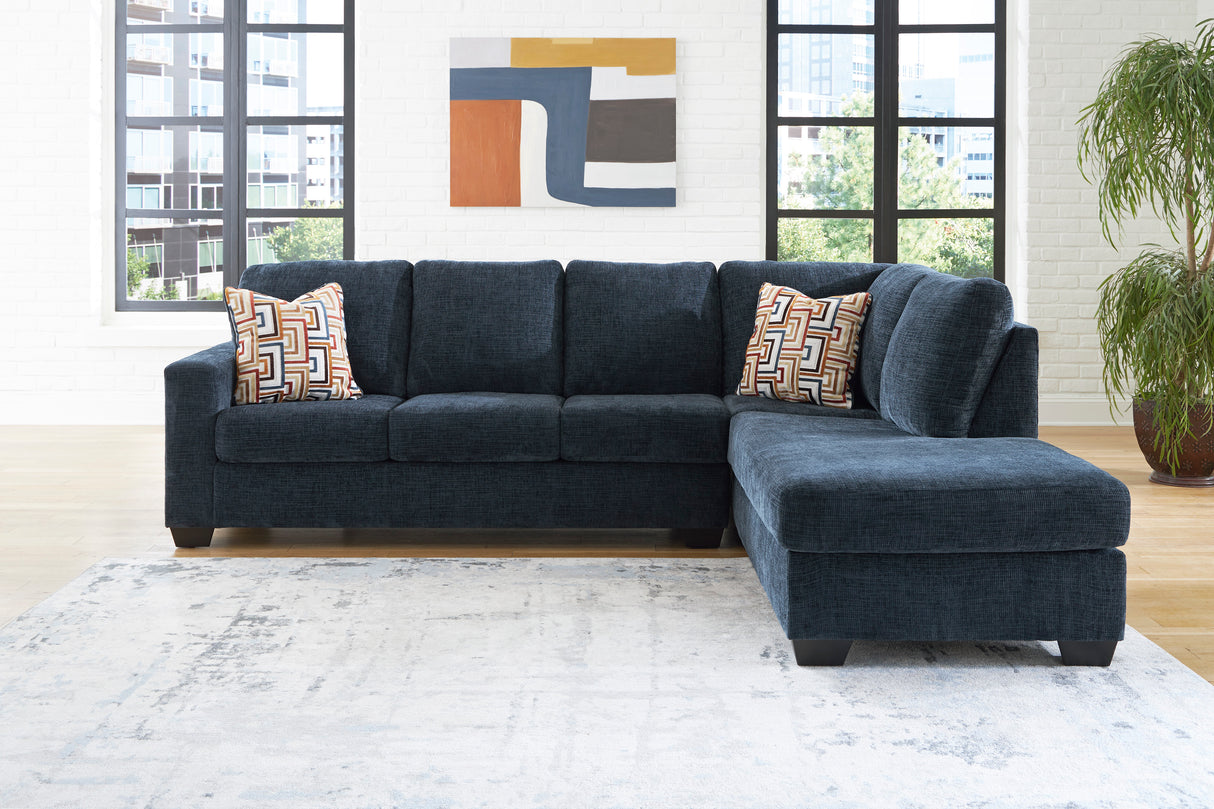 Aviemore Ink 2-Piece RAF Chaise Sectional from Ashley - Luna Furniture