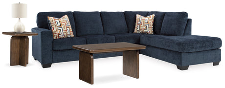Aviemore Ink 2-Piece Sectional, Occasional Table Set and Lamp from Ashley - Luna Furniture