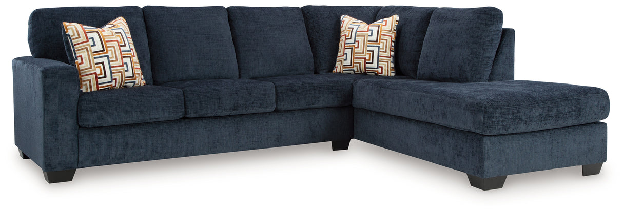 Aviemore Ink 2-Piece Sectional, Occasional Table Set and Lamp from Ashley - Luna Furniture