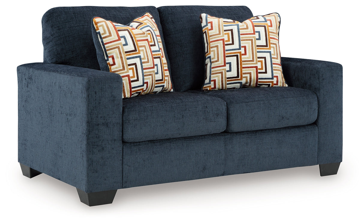 Aviemore Ink Loveseat from Ashley - Luna Furniture