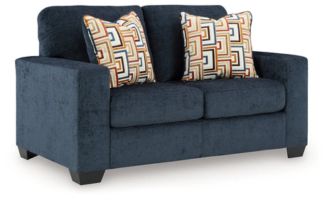 Aviemore Ink Loveseat from Ashley - Luna Furniture