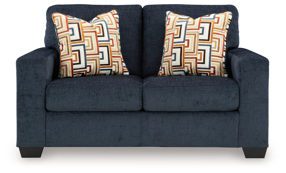 Aviemore Ink Loveseat from Ashley - Luna Furniture
