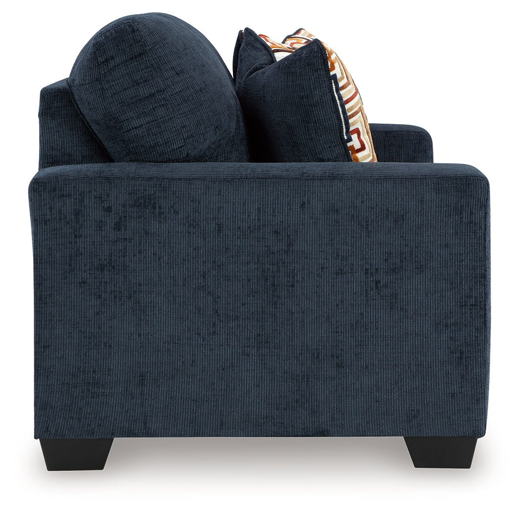 Aviemore Ink Loveseat from Ashley - Luna Furniture