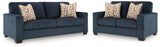 Aviemore Sofa and Loveseat in Ink from Ashley Furniture - Luna Furniture