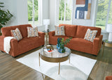 Aviemore Sofa and Loveseat in Spice from Ashley - Luna Furniture