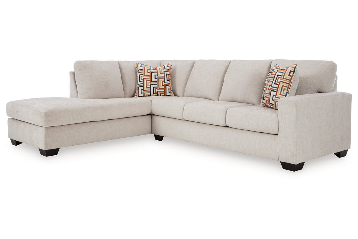 Aviemore Stone 2-Piece Sectional with Chaise from Ashley - Luna Furniture
