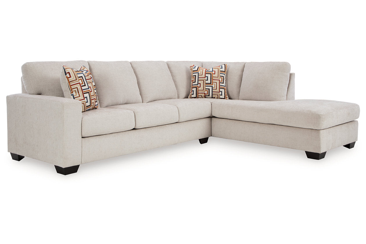 Ashley Aviemore Stone 2-Piece Sectional with Chaise 24305S2 – Luna