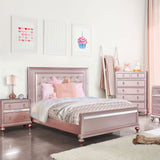 Avior Rose Gold Full Bed from Furniture of America - Luna Furniture