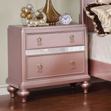 Avior Rose Gold Night Stand from Furniture of America - Luna Furniture