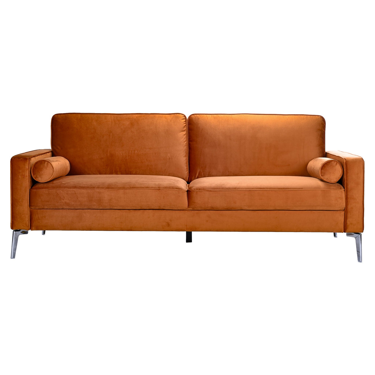 Axten Orange Velvet Sofa from Midinmod - Luna Furniture