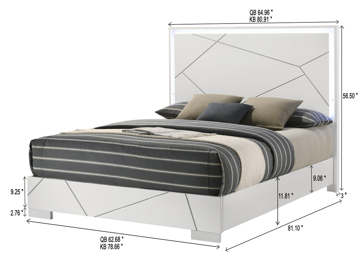 Ayla White Panel Bedroom Set from Crown Mark - Luna Furniture