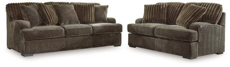 Aylesworth Chocolate Living Room Set from Ashley - Luna Furniture