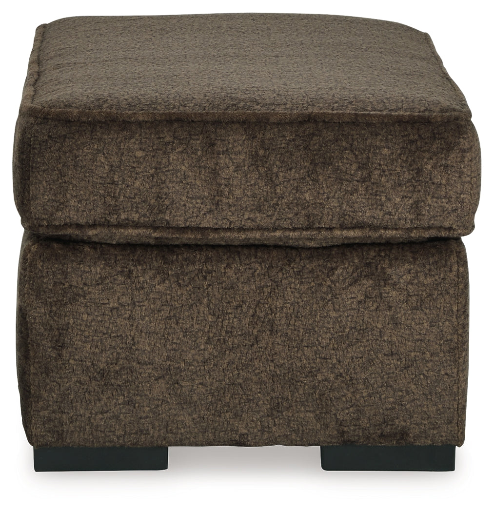 Aylesworth Chocolate Ottoman from Ashley - Luna Furniture