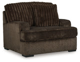 Aylesworth Sofa, Loveseat, Chair and Ottoman in Chocolate from Ashley - Luna Furniture