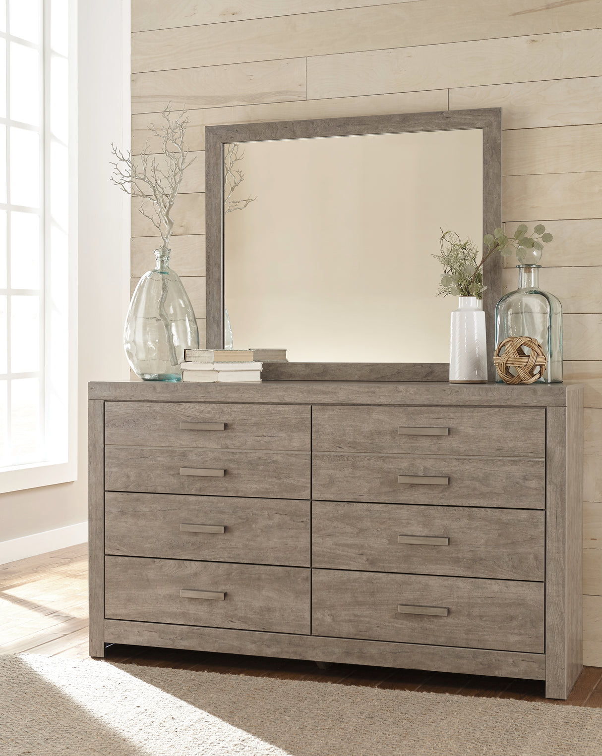 Culverbach Gray Dresser and Mirror from Ashley - Luna Furniture
