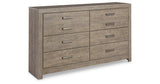 Culverbach Full Panel Bed with Dresser in Gray from Ashley Furniture - Luna Furniture