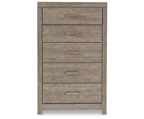 Culverbach Gray Queen Panel Bed with Chest from Ashley Furniture - Luna Furniture