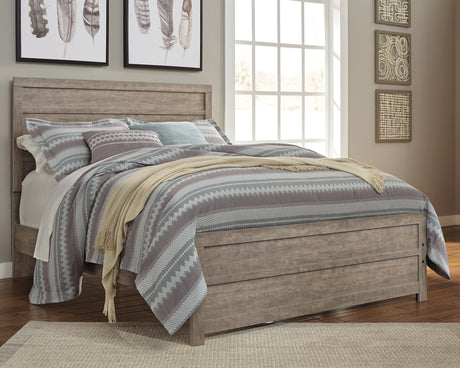Culverbach Gray Queen Panel Bed from Ashley - Luna Furniture