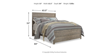 Culverbach Queen Panel Bed with Nightstand in Gray from Ashley - Luna Furniture