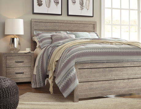 Culverbach Gray King Panel Bed from Ashley - Luna Furniture