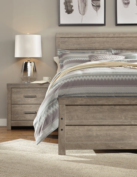 Culverbach Gray King Panel Bed from Ashley - Luna Furniture