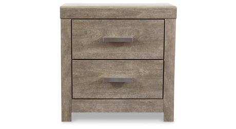 Culverbach King Panel Bed with Nightstand in Gray from Ashley Furniture - Luna Furniture
