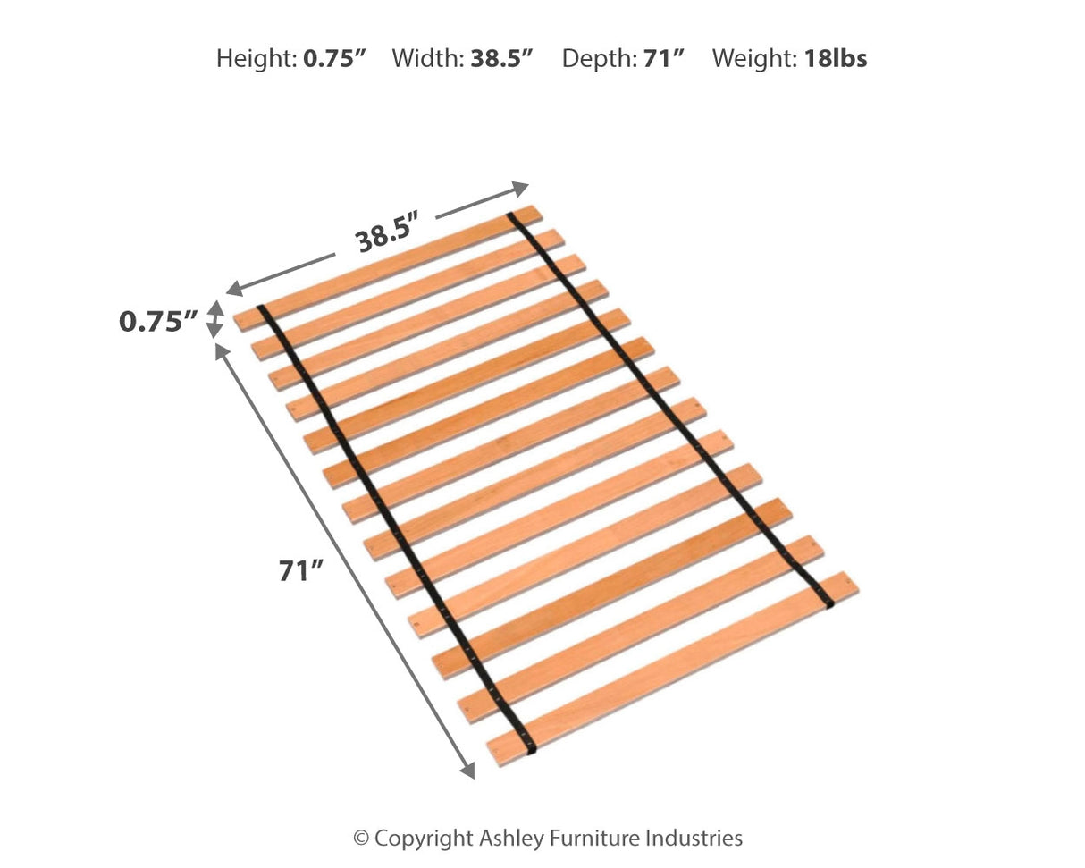 Frames and Rails Brown Twin Roll Slat from Ashley - Luna Furniture