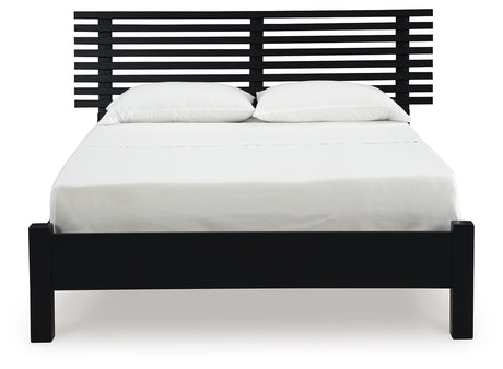 Danziar Queen Slat Panel Bed, Dresser and Mirror from Ashley - Luna Furniture