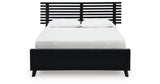 Danziar Black Queen Slat Framed Platform Bed from Ashley Furniture - Luna Furniture