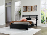 Danziar Black Queen Slat Framed Platform Bed from Ashley Furniture - Luna Furniture
